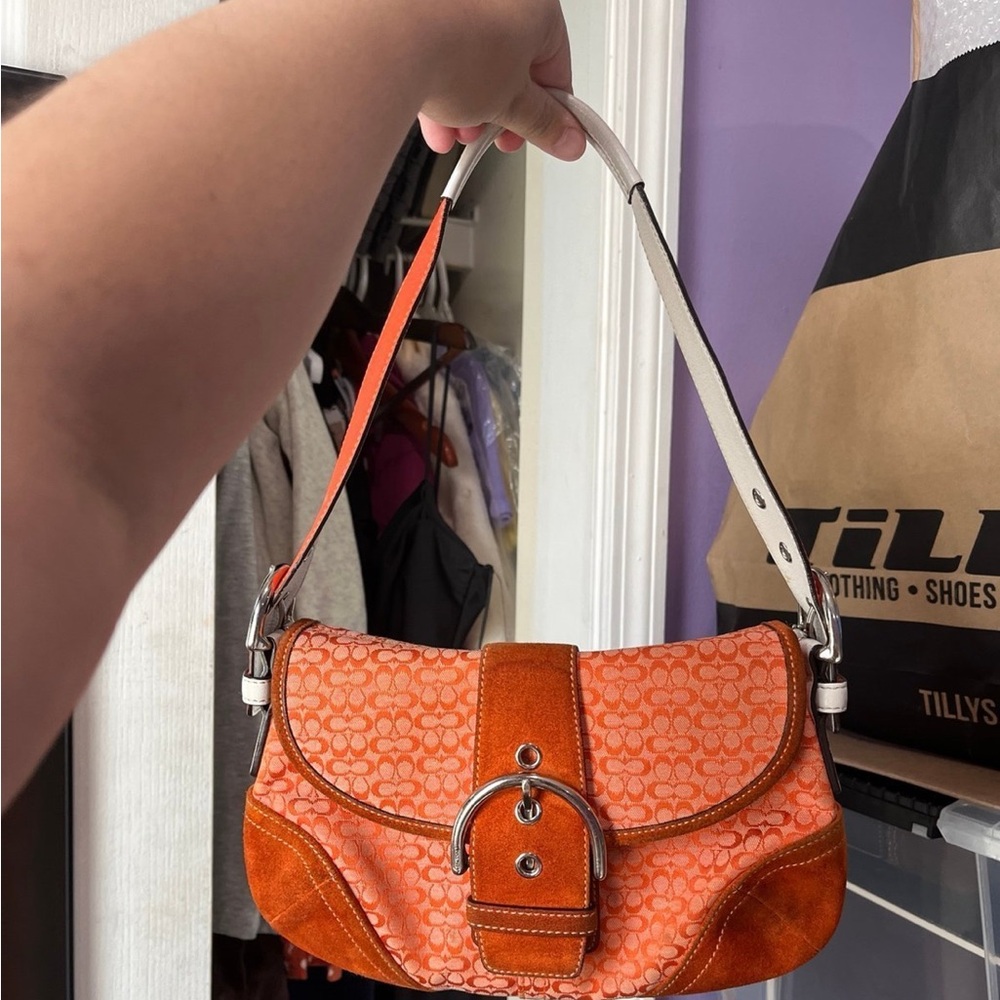 Vintage Coach Soho Orange Bag